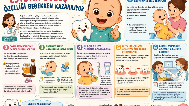 Estetik gülüş özelliği bebekken kazanılıyor