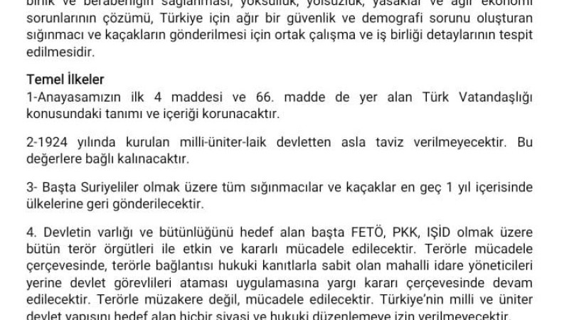 Cumhuriyet Halk Partisi ile Zafer Partisi arasında protokol imzalandı