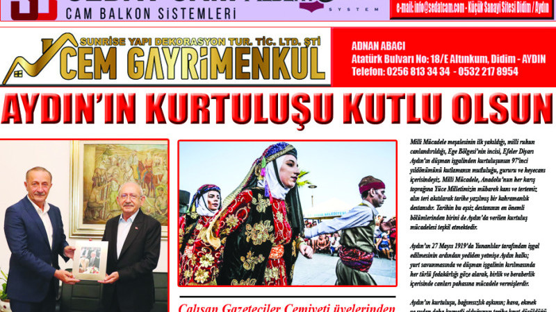 Yeni Didim Haberim Gazetesi Aydın'ın Kurtuluş Bayramı Özel Sayısı Çıktı