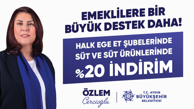 'EMEKLİ KART’LA SÜT VE SÜT ÜRÜNLERİNDE % 20 İNDİRİM