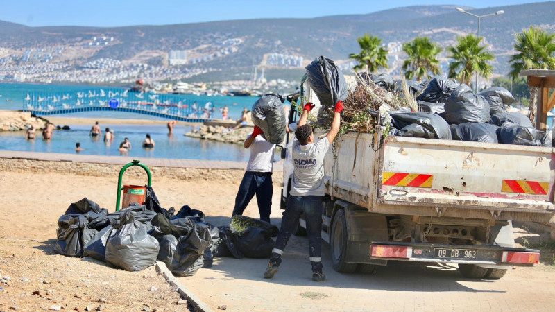 Didim'in gözbebeği Akbük'te çalışmalar devam ediyor