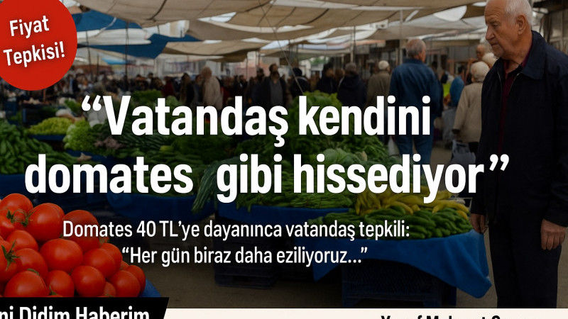 PAZARTESİ PAZARI: VATANDAŞ KENDİNİ DOMATES GİBİ HİSSEDİYOR