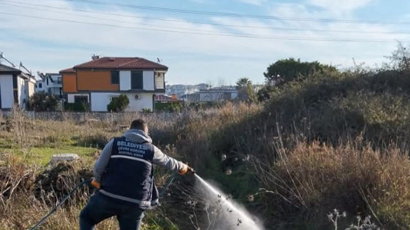 DİDİM’DE HALK SAĞLIĞINI KORUMAYA YÖNELİK VEKTÖRLE MÜCADELE SEFERBERLİĞİ