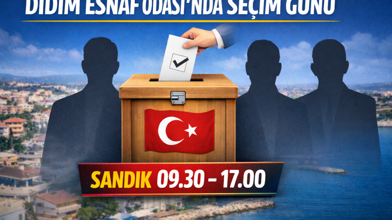 Didim Esnaf Odası’nda Seçim Günü 