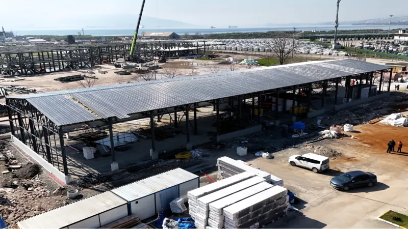 Kocaeli itfaiye depo binasında çalışmalar yüzde 80’e ulaştı