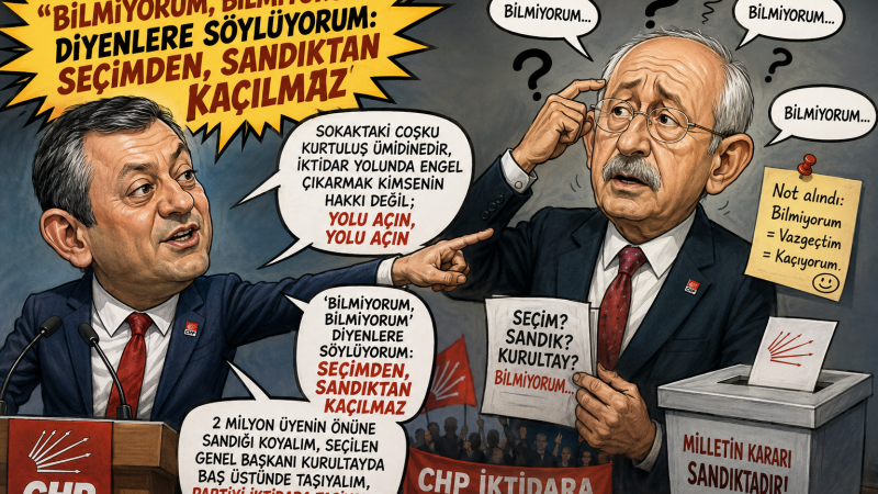  CHP Lideri Özgür Özel: Seçimden, Sandıktan Kaçılmaz