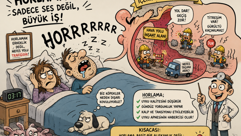 GECELERİ HORLAMA VE BOĞULMA HİSSİNE DİKKAT!