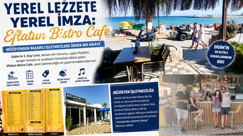 Didim'e Yerel İmza: Eflatun Bistro Cafe