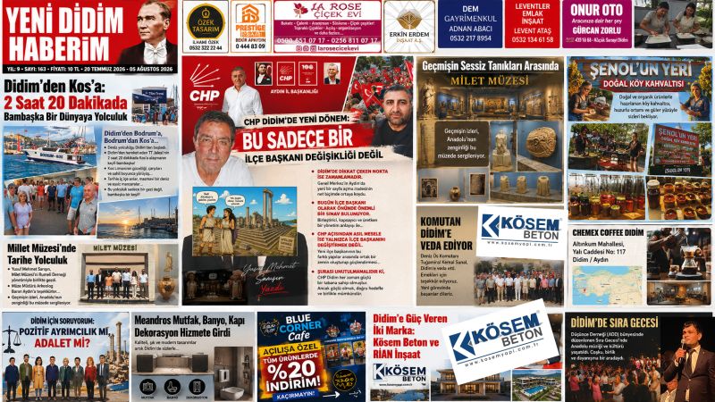 ÇIKTI... Yeni Didim Haberim: Didim’in Hafızası, Halkın Sesi
