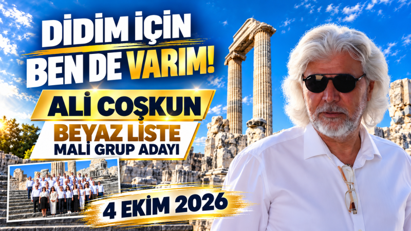 Ali Coşkun: Mesleki bilgi ve tecrübemi Didim Ticaret Odası üyeleri için kullanmak istiyorum