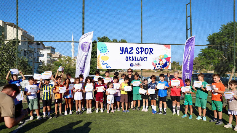 DİDİM’DE ÇOCUKLAR SPORLA DOLU BİR YAZ GEÇİRDİ