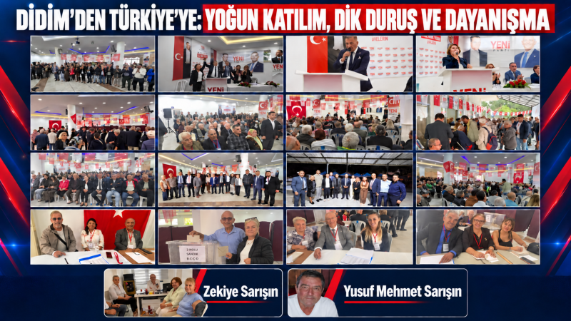 DİDİM’DEN TÜRKİYE’YE: YOĞUN KATILIM, DİK DURUŞ VE DAYANIŞMA