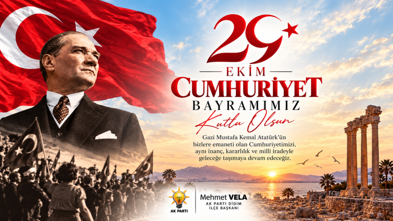 Mehmet Vela: Cumhuriyetimizi aynı inanç ve kararlılıkla geleceğe taşıyacağız