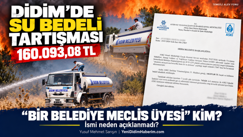 Didim Belediyesi’nden 160 bin liralık su bedeli açıklaması: Suç duyurusunda bulunuldu