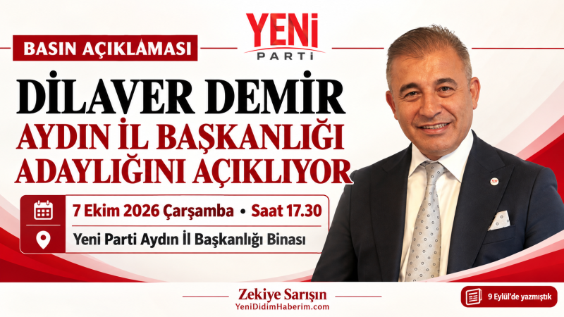 Dilaver Demir, Aydın İl Başkanlığı adaylığını bugün açıklayacak