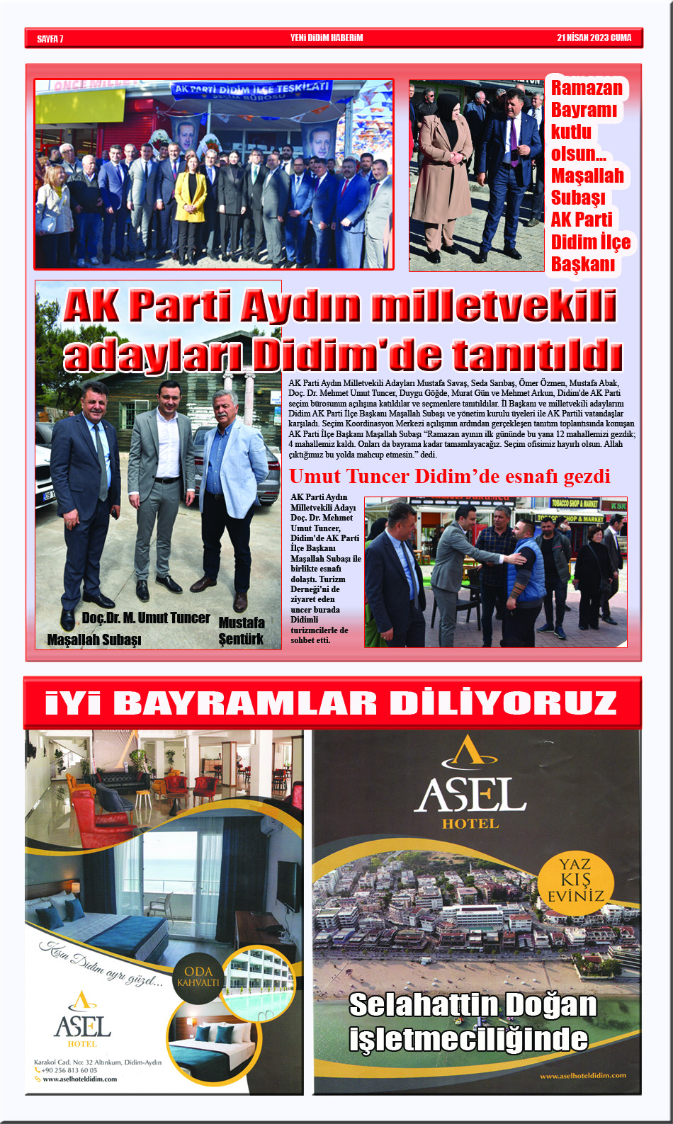 Yeni Didim Haberim Bayram Gazetesi çıktı... Okumak için tıklayın...