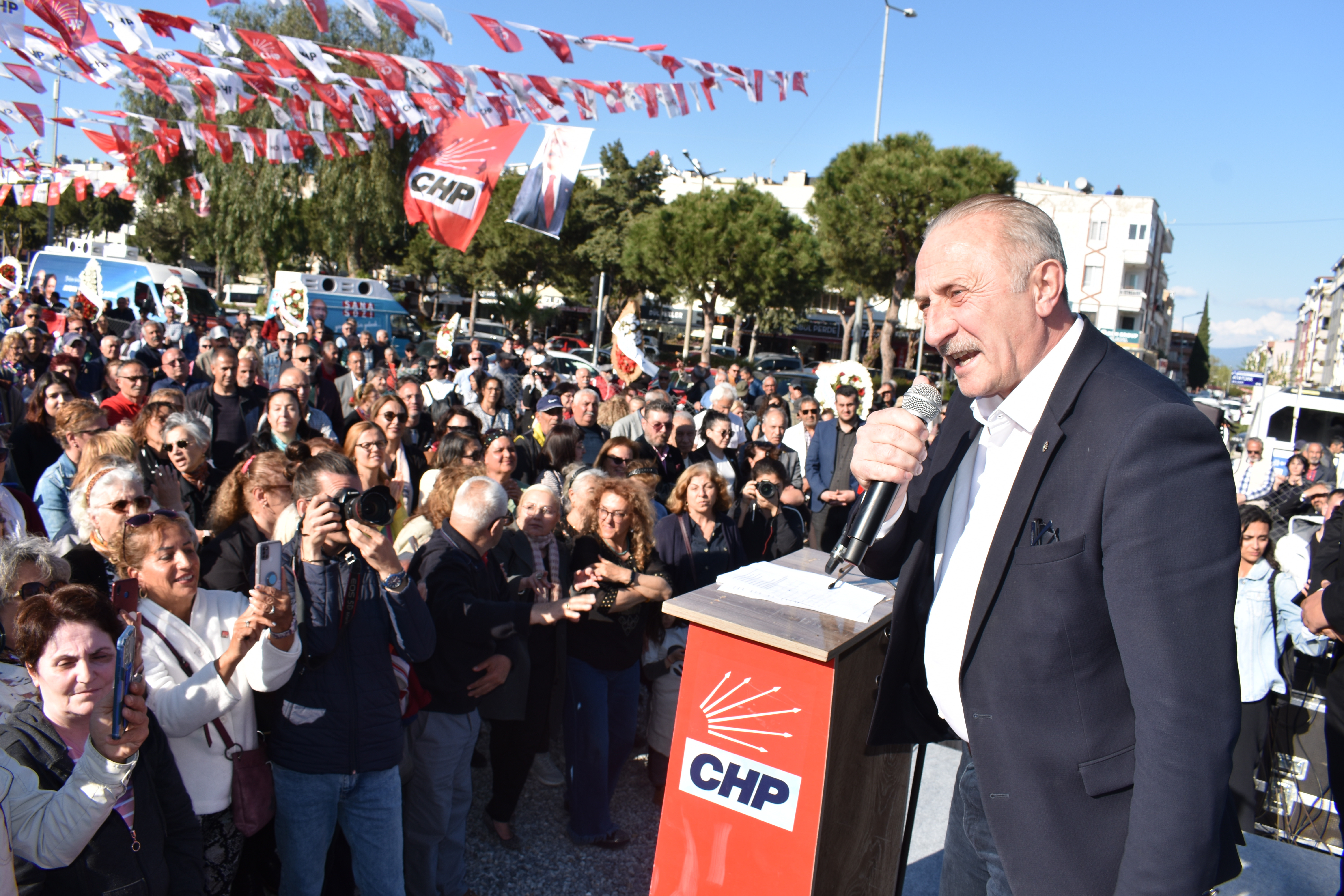 CHP'nin Didim'de miting gibi seçim ofisi açılışı - 3