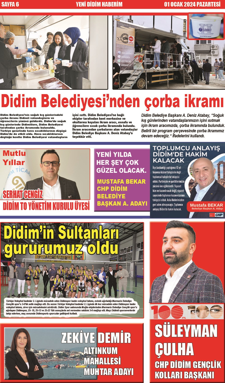 Yeni Didim Haberim Gazetesi Yılbaşı Özel Sayısı çıktı