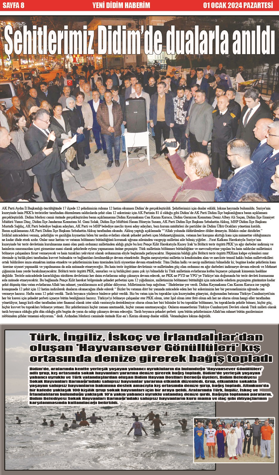 Yeni Didim Haberim Gazetesi Yılbaşı Özel Sayısı çıktı