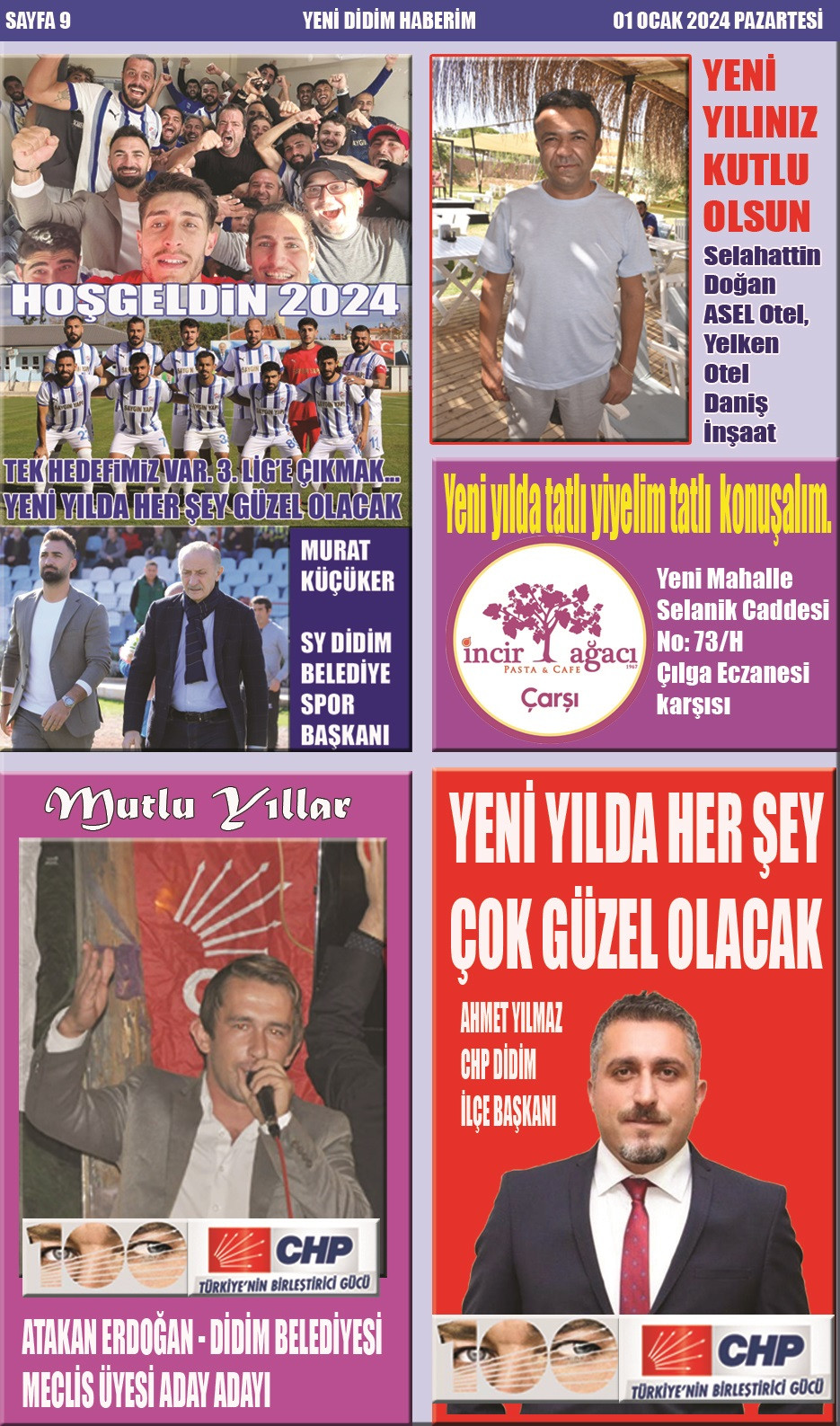 Yeni Didim Haberim Gazetesi Yılbaşı Özel Sayısı çıktı