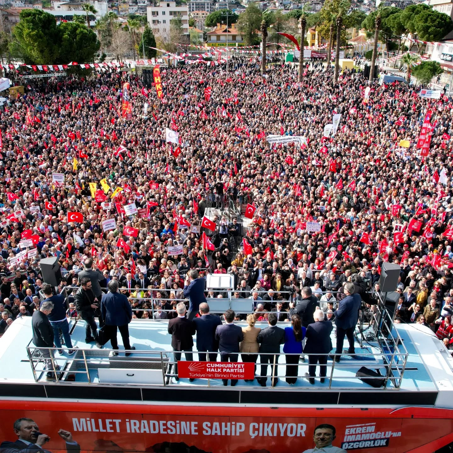 CHP Didim, Özgür Özel mitingi için Milas'a taşındı