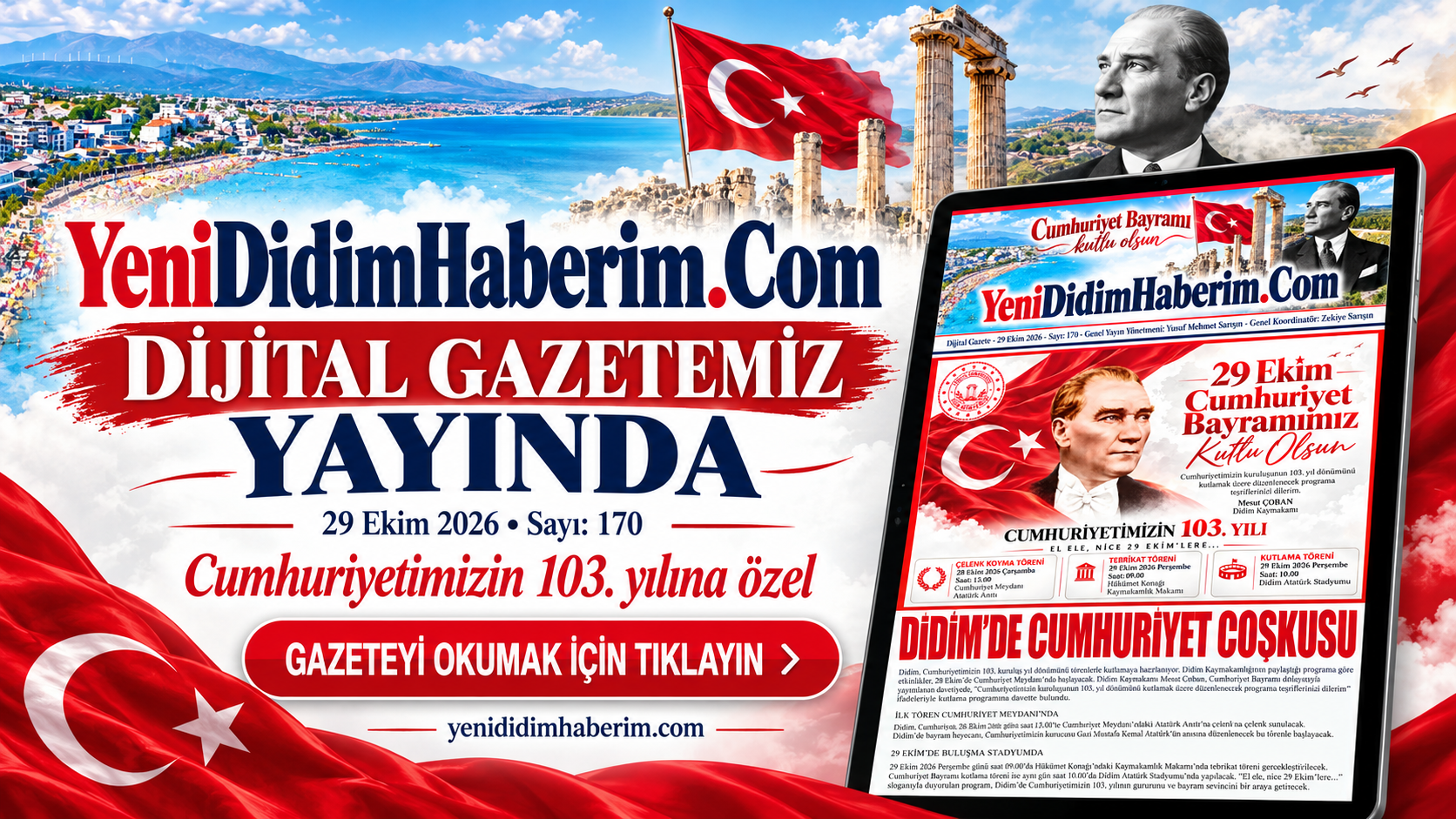 Cumhuriyet coşkusuyla 29 Ekim Kutlamaları